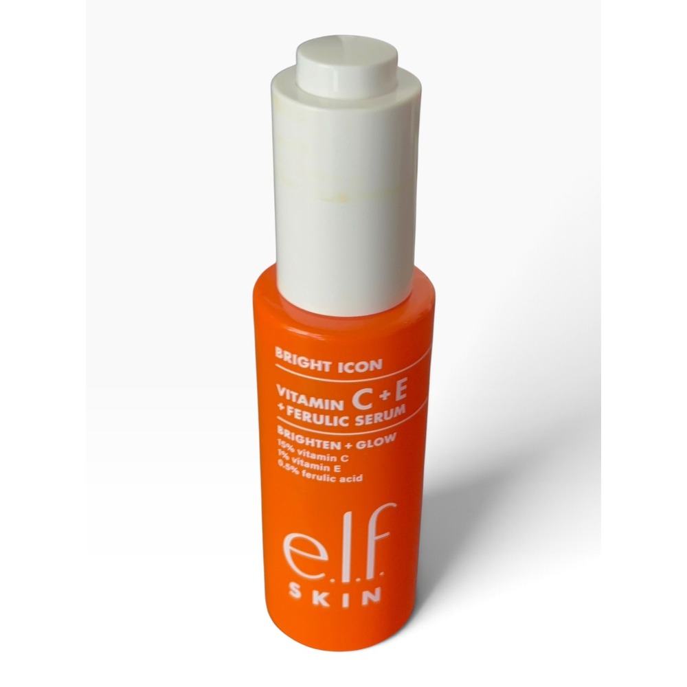 e.l.f. SKIN Bright Icon Vitamin C + E Ferulic Serum 15% Vit C Brighten Glow 1oz